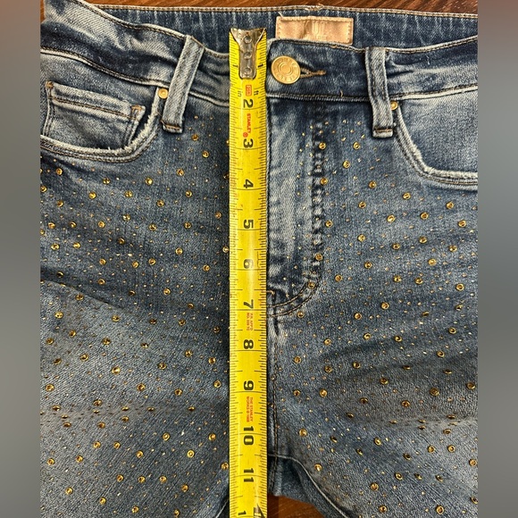 KUT from the Kloth Reese Fab Ab Rhinestone
High Waist Ankle Slim Straight Jeans - Picture 9 of 11
